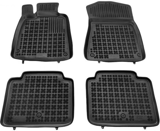 Sahler Set of Front and Rear Mats 4pcs Tray Type for Toyota Lexus 2005-2011 Black