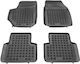 Sahler Set of Front and Rear Mats 4pcs Tray Type for Fiat Croma 2005+ Black