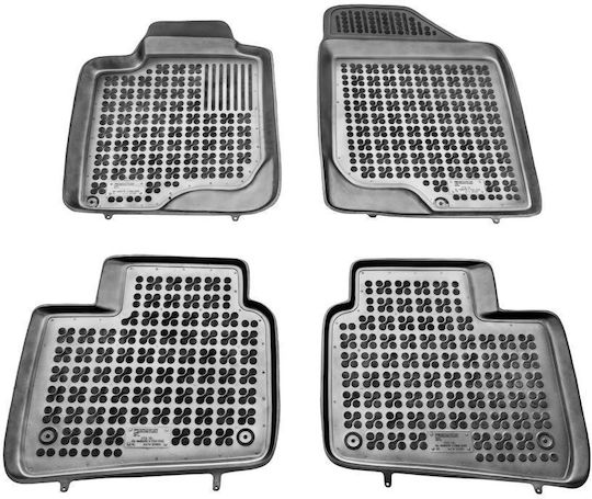 Sahler Set of Front and Rear Mats 4pcs Tray Type for Kia Magentis 2006-2012 Black