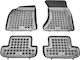 Sahler Set of Front and Rear Mats 4pcs Tray Type for Renault Coupe Mini Cabrio Audi A5 Hyundai Coupe 2007-2016 Black