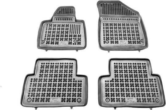 Sahler Set of Front and Rear Mats 4pcs Tray Type for Citroen C5 2008+ Black