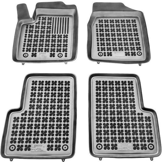 Sahler Set of Front and Rear Mats 4pcs Tray Type for Ford Ka 2008-2016 Black