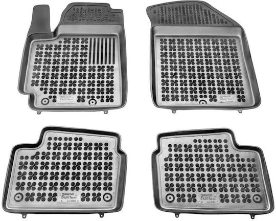 Sahler Set of Front and Rear Mats 4pcs Tray Type for Kia Picanto 2011-2017 Black