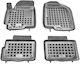 Sahler Set of Front and Rear Mats 4pcs Tray Type for Kia Soul 2009-2014 Black