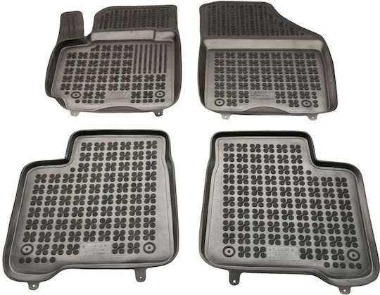 Sahler Set of Front and Rear Mats 4pcs Tray Type for Suzuki Baleno 2016+ Black