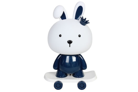 Keskor Kids Decorative Lamp Rabbit Blue 17x11x28εκ.