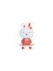 Keskor Kids Decorative Lamp Rabbit Orange 17x11x28εκ.