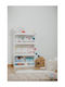 Kids Wooden Bookcase White 63x15x105cm