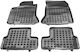 Sahler Set of Front and Rear Mats 4pcs Tray Type for Mercedes-Benz B Class 2018+ Black