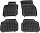 Sahler Set of Front and Rear Mats 4pcs Tray Type for Mini Cooper S 2014+ Black