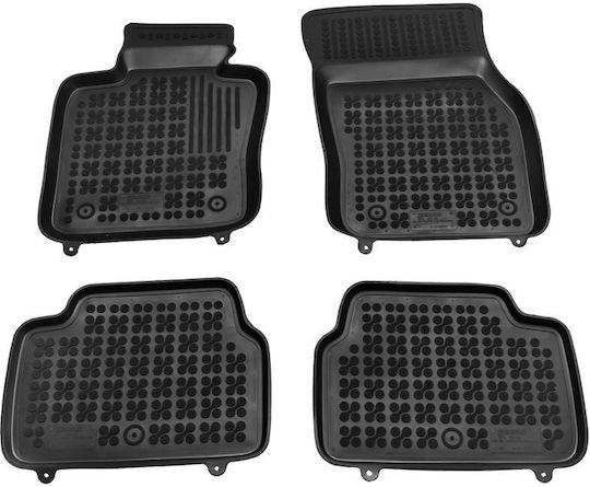 Sahler Set of Front and Rear Mats 4pcs Tray Type for Mini Cooper S 2014+ Black