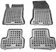 Sahler Set of Front and Rear Mats 4pcs Tray Type for Mercedes-Benz B Class 2011+ Black