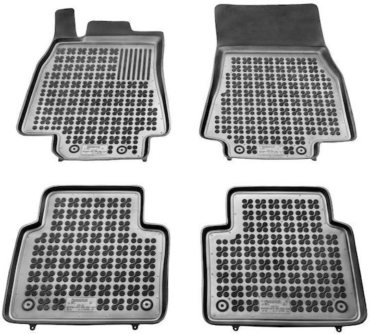 Sahler Set of Front and Rear Mats 4pcs Tray Type for Mercedes-Benz B Class 2005-2011 Black