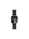 Crong Каишка Кожа Черен (Apple Watch 44/45/46mm/Ultra 49mm) CRG-44ECL-BLK