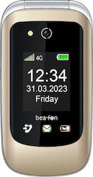 Bea-fon Sl720i Dual SIM Mobile Phone with Buttons Gold