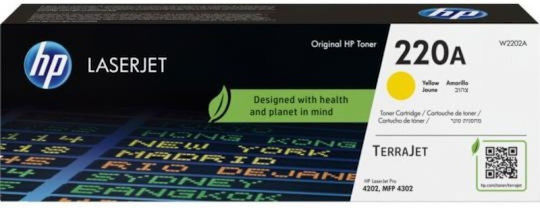 HP 220a Γνήσιο Toner Laser Εκτυπωτή Κίτρινο 1800 Σελίδων W2202A