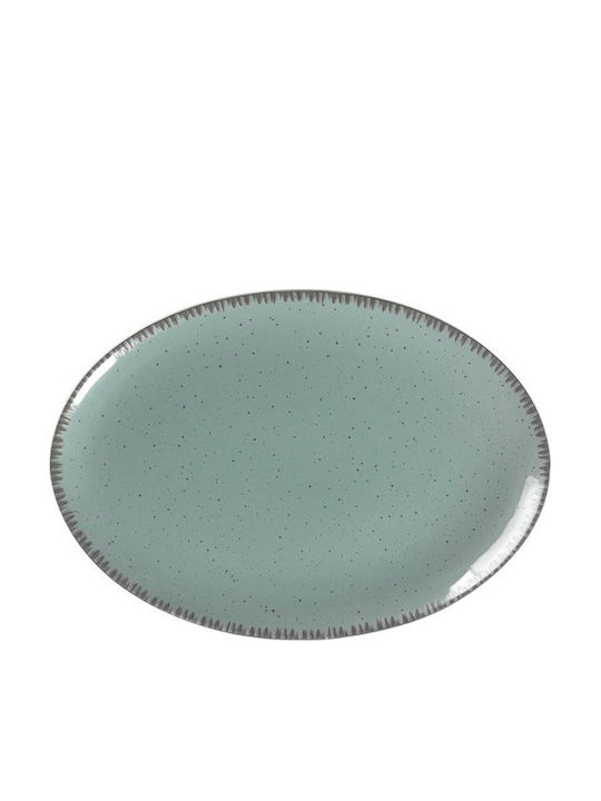 XM-Casa Serving Platter Oval made of Porcelain Blue