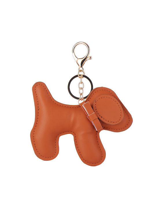 Starrydrip Keychain Leather Tabac Brown