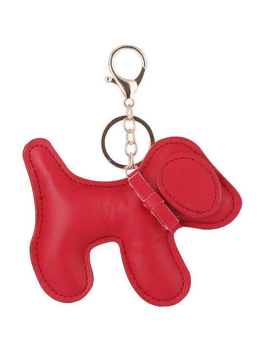 Starrydrip Schlüsselanhänger Leder Rot