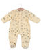 Babybol Baby Bodysuit Set Long-Sleeved Velvet Yellow