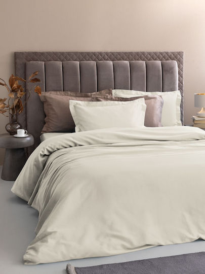 Palamaiki Bettwäsche-Set Überdoppel 240x270cm. Posh Ivory 4Stück