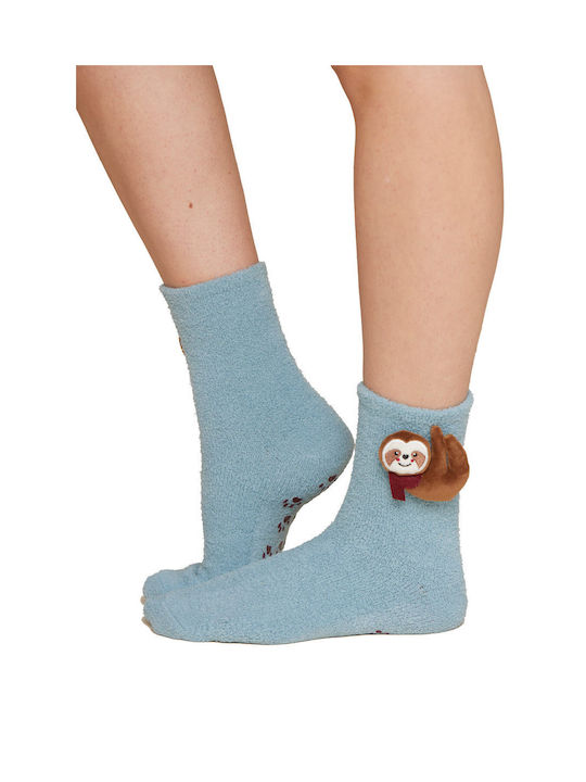 Noidinotte Women's Socks Light Blue