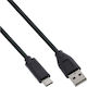 InLine Cablu USB 2.0 USB-C Masculin - USB-A Negru 0.3m 35737