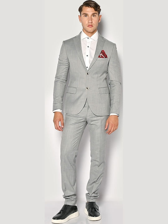 Men's Summer Suit Slim Fit Gray