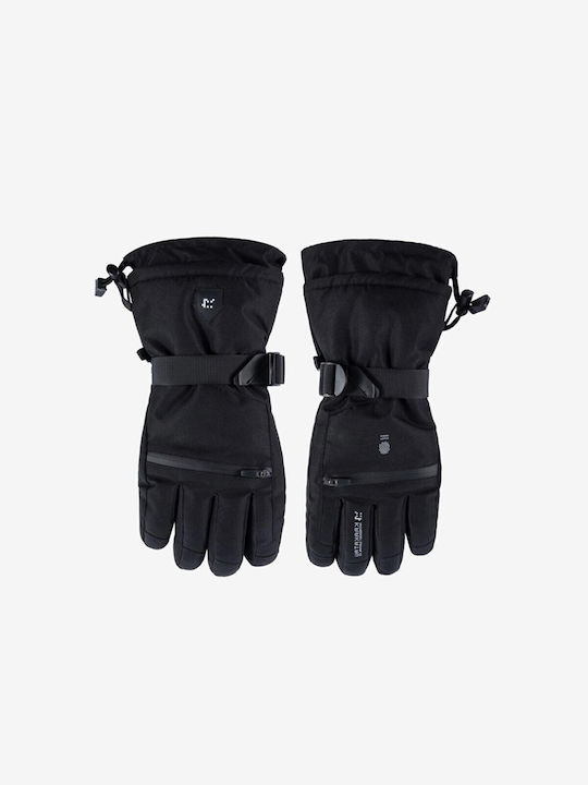 Krakatau Unisex Leather Touch Gloves Black