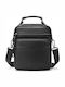Herren Ledertasche Schulter / Crossbody Schwarz