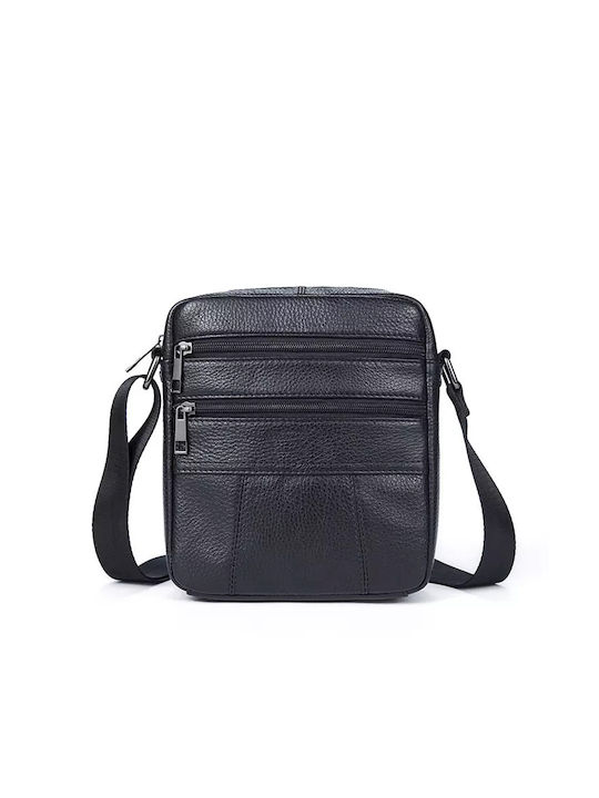 Cardinal Leder Herrentasche Schulter / Crossbody Schwarz