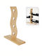 Cu picioare Suport pentru Sticle pentru 4 Sticle Maro 32.5x24x31.5εκ.