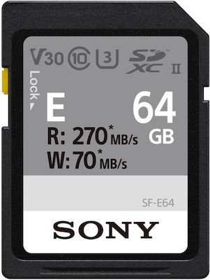 Sony E Series SDXC 64GB Class 10 U3 V30 UHS-II