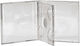 Media Center Case with 2 Trays Transparent