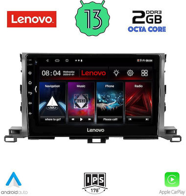 Lenovo Ηχοσύστημα Αυτοκινήτου για Toyota Highlander 2014-2019 (Bluetooth/USB/WiFi/GPS) με Οθόνη Αφής 10"