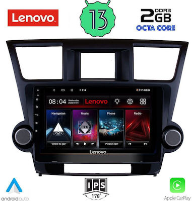 Lenovo Ηχοσύστημα Αυτοκινήτου για Toyota Highlander 2008-2015 (Bluetooth/USB/WiFi/GPS) με Οθόνη Αφής 10"