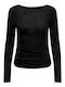 Only Women's Blouse Long Sleeve Black