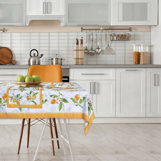 Das Home 0724 Κίτρινο, Λευκό, Πράσινο 140x220εκ.