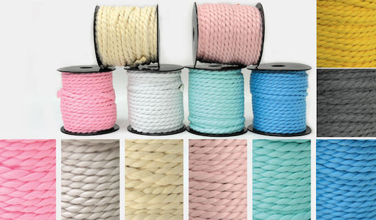 Paperpack Net Lace Cotton Round Pink 5mm x 20m