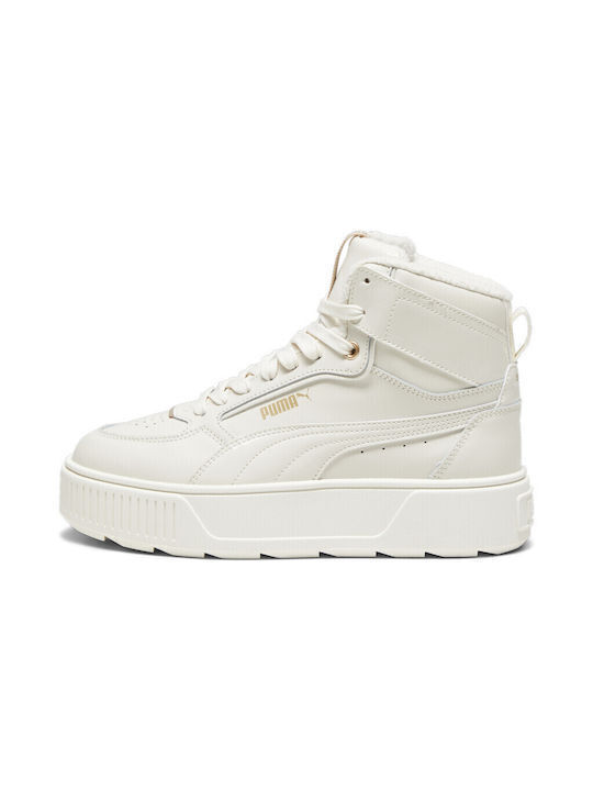PUMA Karmen Rebelle Mid WTR Flatforms Sneakers Beige