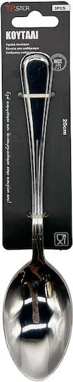 Tpster Spoon Set Dinner Stainless Silver 20cm 3pcs