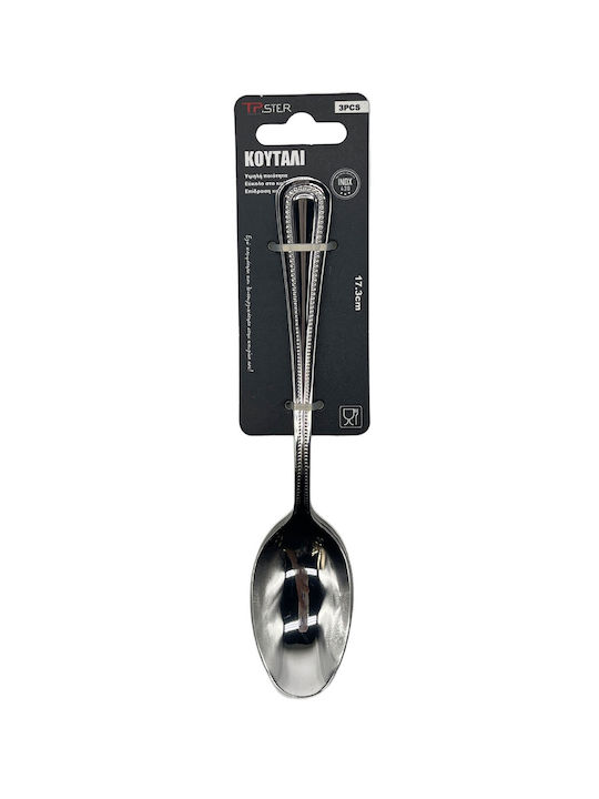 Tpster Löffelset Obst Edelstahl Silber 17.3cm 3Stück