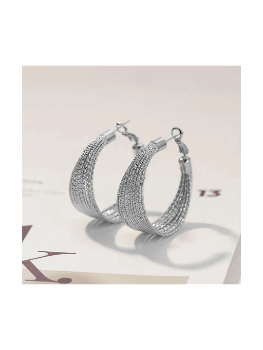 Charmy Earrings Hoops made of Steel Gold Plated