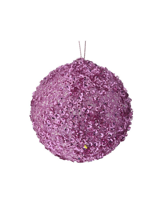 Iliadis Christmas Plastic Ball Ornament Pink 24pcs