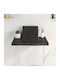 vidaXL Rectangular Office Desk Surface made of Solid Wood Dark Grey 60x60x4cm 3156414 1pcs