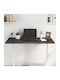 vidaXL Rectangular Office Desk Surface made of Solid Wood Dark Grey 100x60x2cm 3156431 1pcs