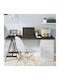 vidaXL Rectangular Office Desk Surface made of Solid Wood Dark Grey 140x50x4cm 3156442 1pcs