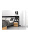 Bedside Table M1 Wooden Oak 40x32x59cm