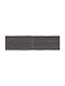 vidaXL Dreptunghiulară Suprafața mesei din Lemn Masiv Sk Grey 180x50x4cm 364042 1buc