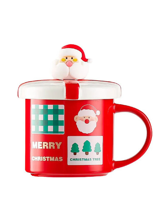 Etoile Christmas Mug Ceramic Red